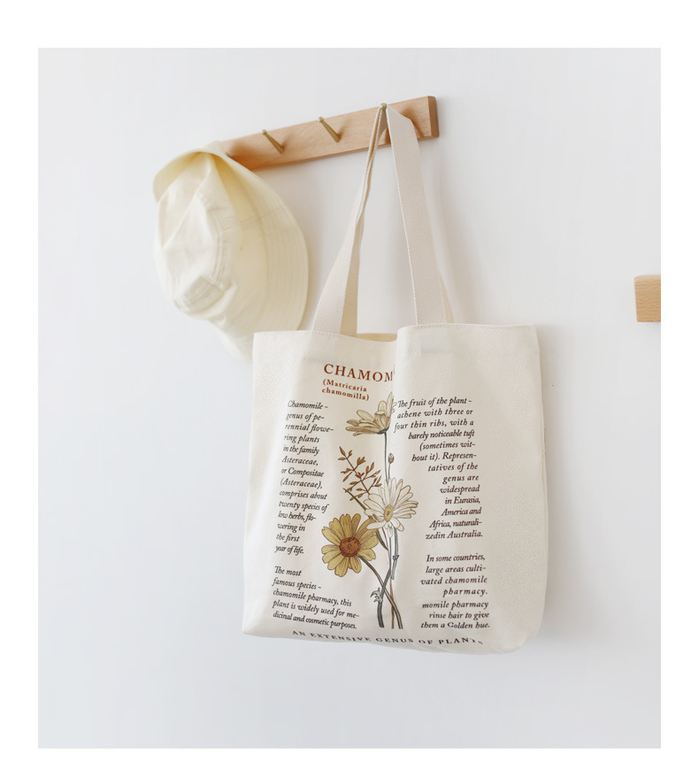 Mujeres Estilo Clásico Flor Lienzo Bolsa De La Compra display picture 2