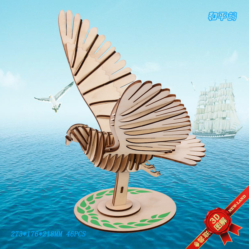 Peace Dove Laser с 3D-иллюстрацией этапов сборки
