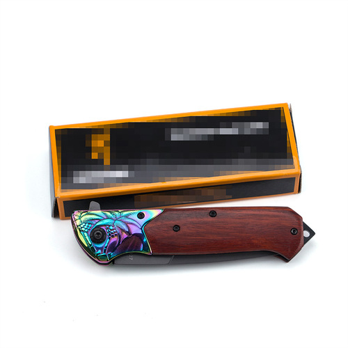 Outdoor folding knife high-hardness survival fruit knife portable pocket knife sharp self-defense small knife folding knife