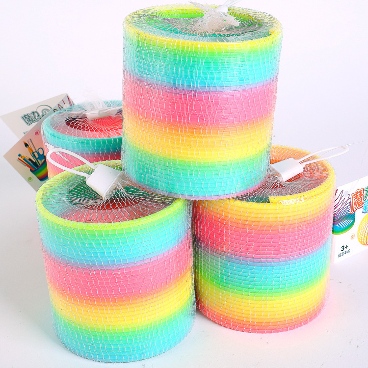 大号优质地摊儿童弹力圈成人益智玩具江湖畅销产品 彩虹圈厂家批|ru