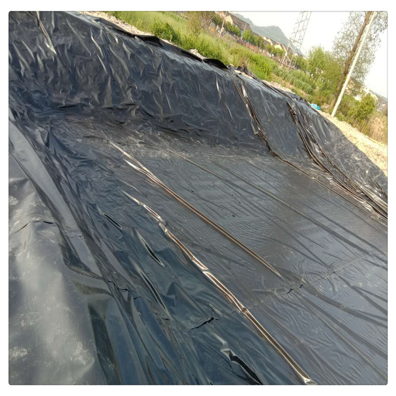 HDPE黑色防渗膜养殖鱼塘膜 沼气池蓄水池膜藕池防渗膜土工膜