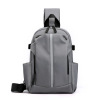 Men's one-shoulder bag, sports waterproof bag, nylon street chest bag, bag strap, small bag, backpack, Korean style