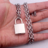 Chain stainless steel, pendant hip-hop style, trend fashionable necklace suitable for men and women, punk style, wholesale