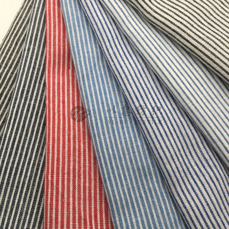 水洗条0.1CM0.2CM 涤棉色织衬衫面料 男女装通用 春秋经典款 现货