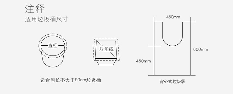 手提式垃圾袋一次性家用厨房分类塑料袋背心式垃圾袋厕所黑色袋子详情5