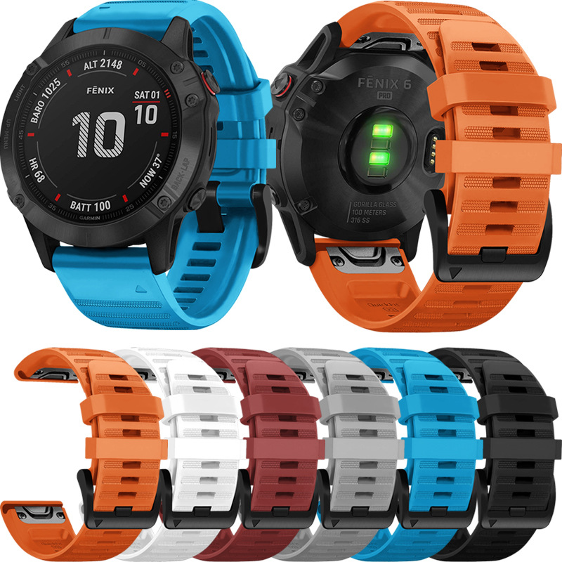 适用佳明Garmin Fenix6 Pro官方935扣快拆Fenix5 Plus硅胶表带S60|ru