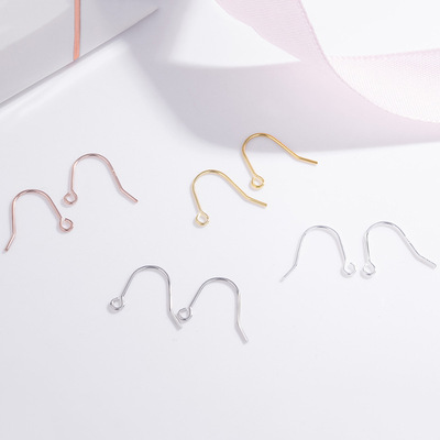 Sterling Silver parts ear hook Silver ornament parts ear hook Sterling Silver ear hook Earrings direct deal