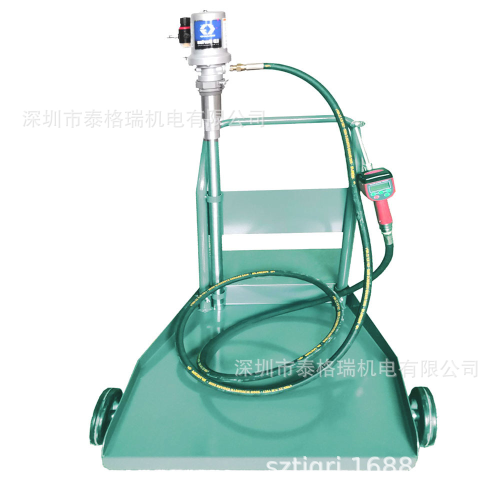 气动齿轮油加注机移动式润滑油加油泵定量注油设备数显气动插桶泵