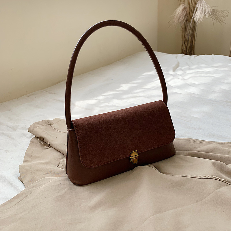 Großhandel grenzüberschreitende 2024 neue Nischendesign-Tasche Retro-Achseltasche Ins Damen-Umhängetasche Handtasche Damentasche_voghion.com