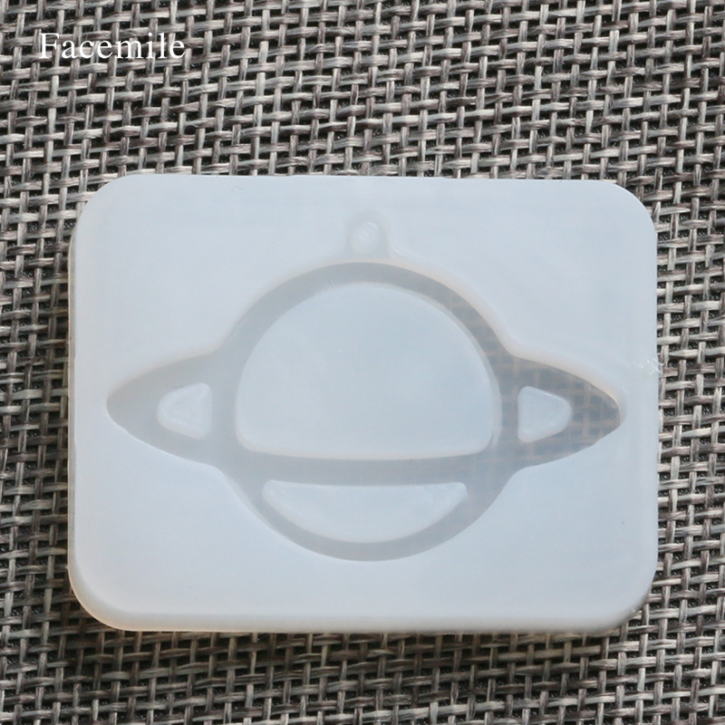 水晶滴胶带孔六芒星小星球模具 透明水晶滴胶模具