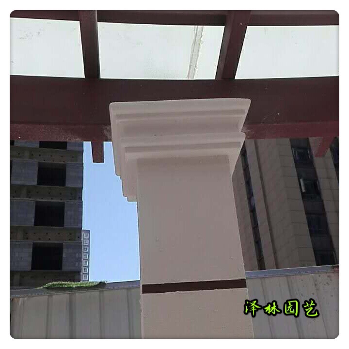 C25水泥预制饰线PC柱头饰线--碧桂园八柱花架专用