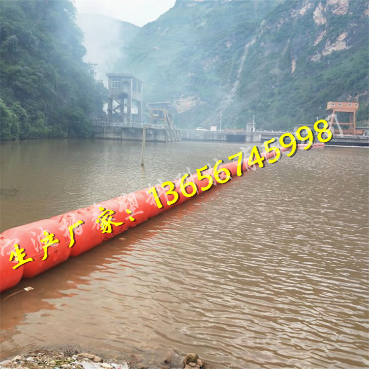 恩施水电站飘浮式拦污浮筒 进水口拦污排设计