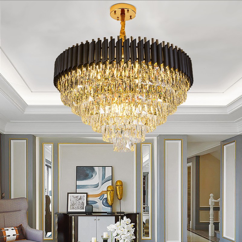 Post-modern light luxury crystal chandel...