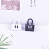 Metal bracelet handmade, pendant, three dimensional small bag, bag accessory, 3D, wholesale