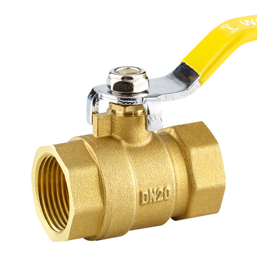 Manual long handle brass ball valve two-piece double inner wire ball valve flow control copper valve Miller source factory