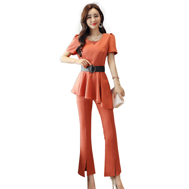 Women’s Suit New Summer Suit Two-piece Set of Westernized Fashion