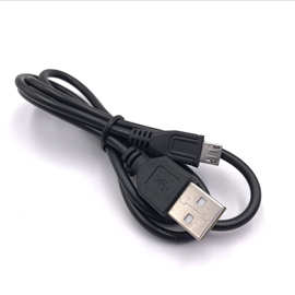 80cm长MINI5P/micro5p纯铜黑色数据线安卓V8手机老年机/MP3V3接口