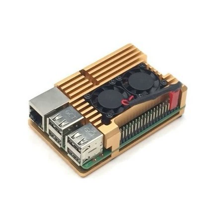 Raspberry Pi Mainboard Character Box Raspberrypi3 Generation B Type 2B/3B+Aluminum Alloy Slutin Slutin Accessories