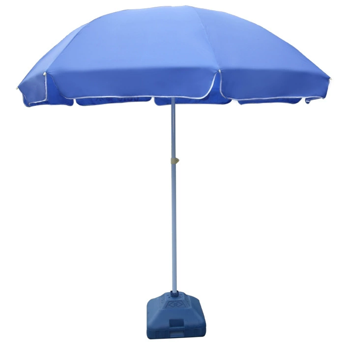 Beach big umbrella solar-powered for commercial use
