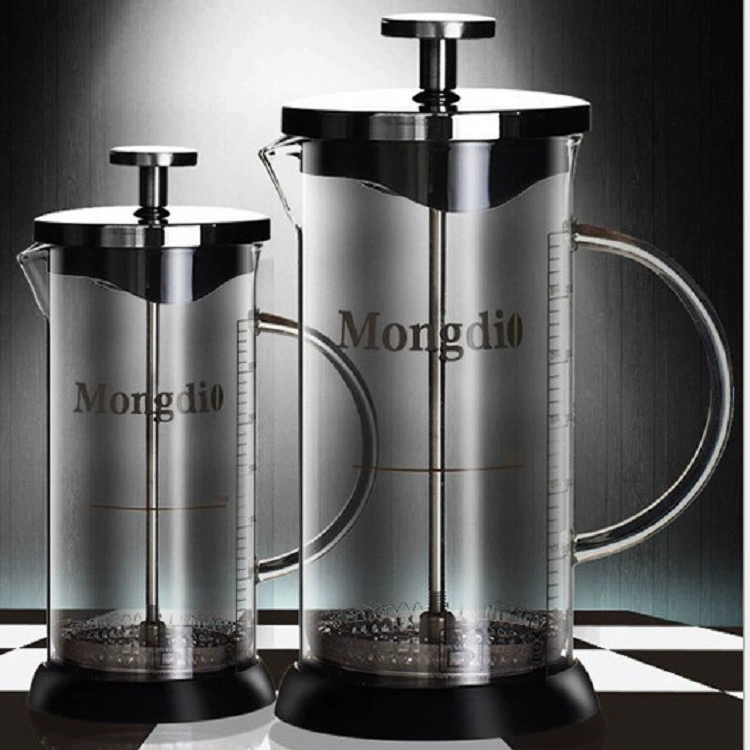 Французский пресс-кастрюля, стеклянный кофейник, бытовой французский фильтр-кастрюля, термостойкая чайная машина, чашка с фильтром для кофе