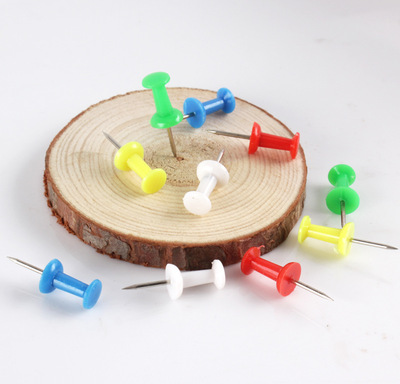 彩色小号塑料美工钉软木图钉工字钉地图钉儿童创意课堂手绘图画钉|ms