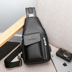 Bodi Kangaroo men's chest bag shoulder crossbody bag casual shoulder bag leather bag large capacity cross-border bag cross-border supply 582