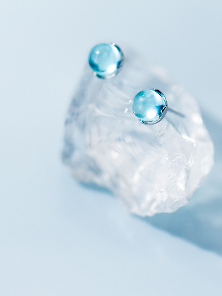 Blue Gradient Sky Earrings