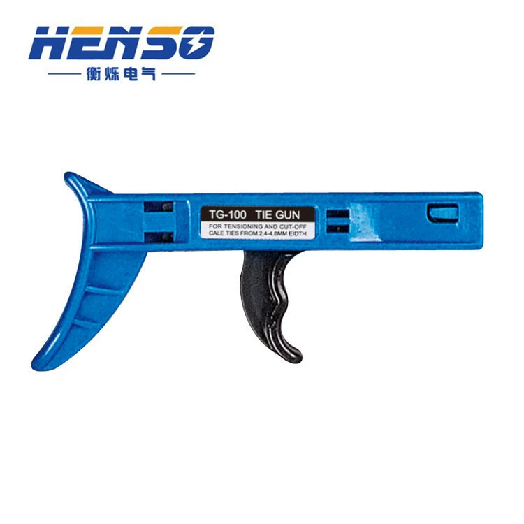 TG-100 синий нейлонный стяжной пистолет инструмент автоматический зажим 9 мм ширина