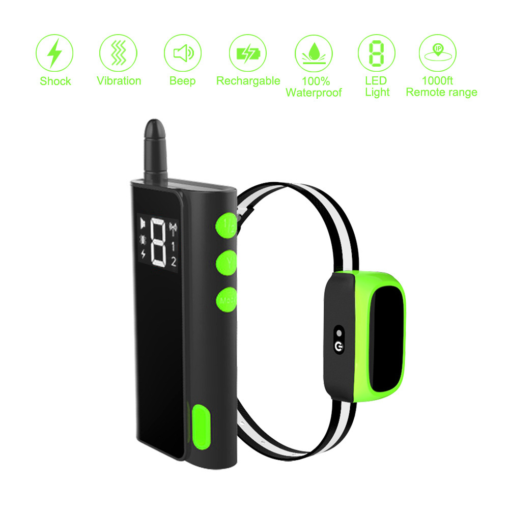 遥控训狗器训犬器防水防狗叫声音震动电击宠物用品训练项圈训狗器