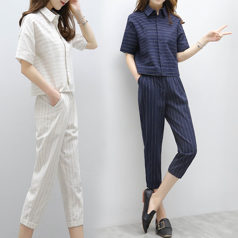 Costume femme UNE GéNéRATION en Coton et lin - Ref 3334709 Image 3