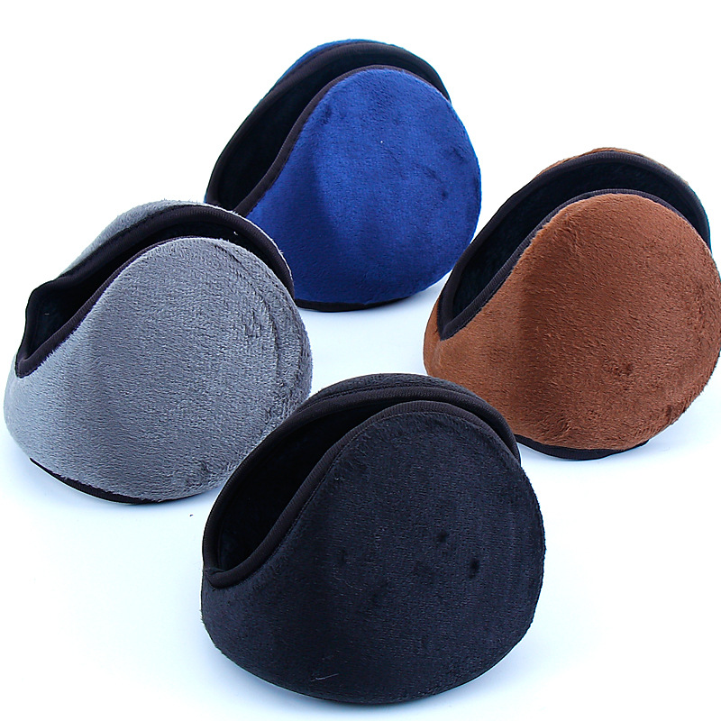 冬季男士时尚保暖耳罩加厚毛绒后戴式耳套耳暖防寒时尚耳包冬批发|ms