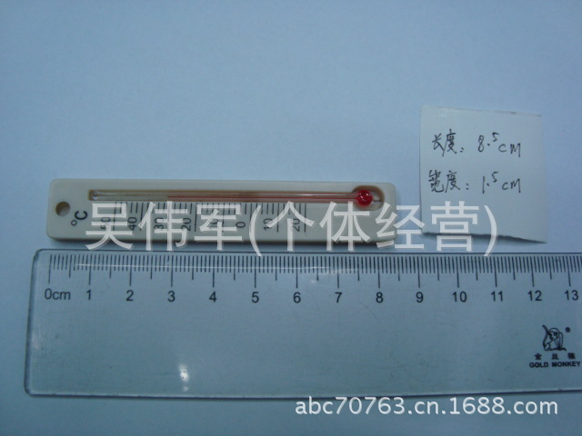 塑料温度计，小型温度计，实验温度计，学生温度计