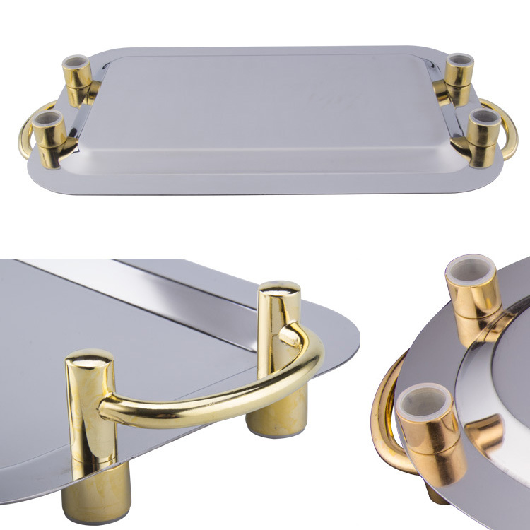 不锈钢镜盘自助餐厅西点盘面包盘子水果盘外贸出口不锈钢盘 9