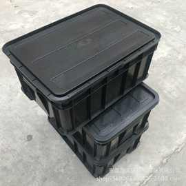 福建漳州黑色防静电5号箱 PP可以性电子塑胶框 防潮SMT元件箱盒