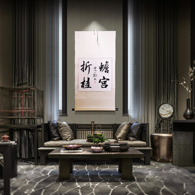 Become a great man Calligraphy Famous person Authentic customized Crafts Calligraphy Gift giving in college entrance examination Entrance gift