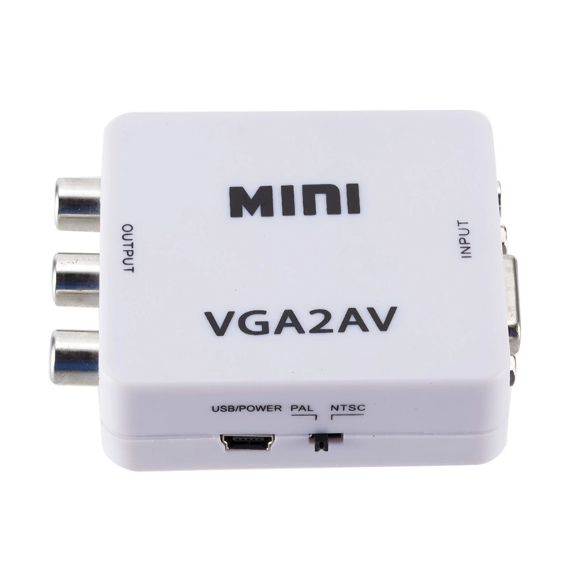 Горячая распродажа VGA к AV компьютерному выходу на ТВ с аудио PC к ТВ выход VGA к головка лотоса