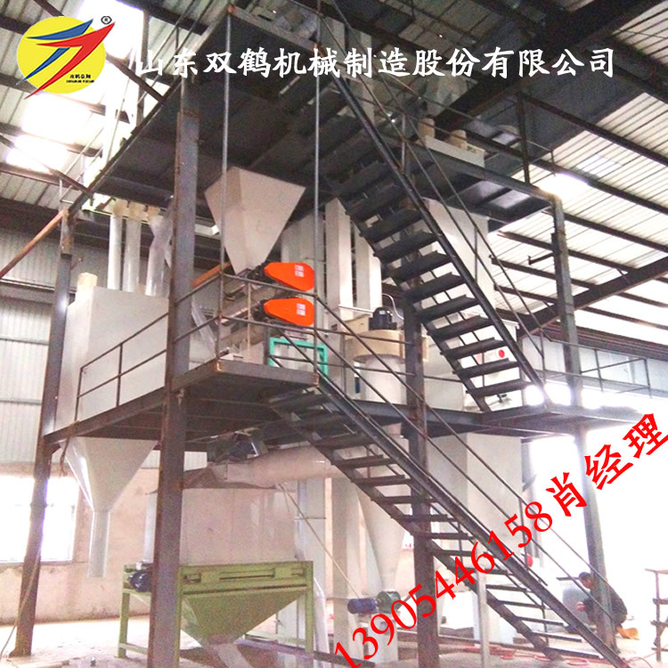 畜禽养殖猪饲料生产线 环模350饲料颗粒机组 时产5吨包安装调试