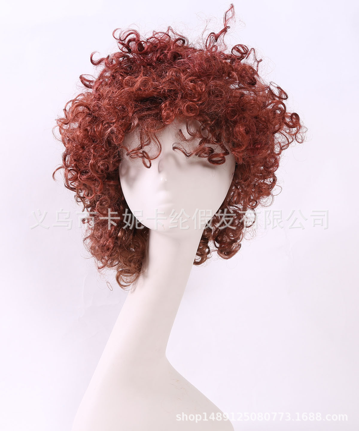 Los nuevos fanáticos marrones envían cabello rizado de moda europeo y americano