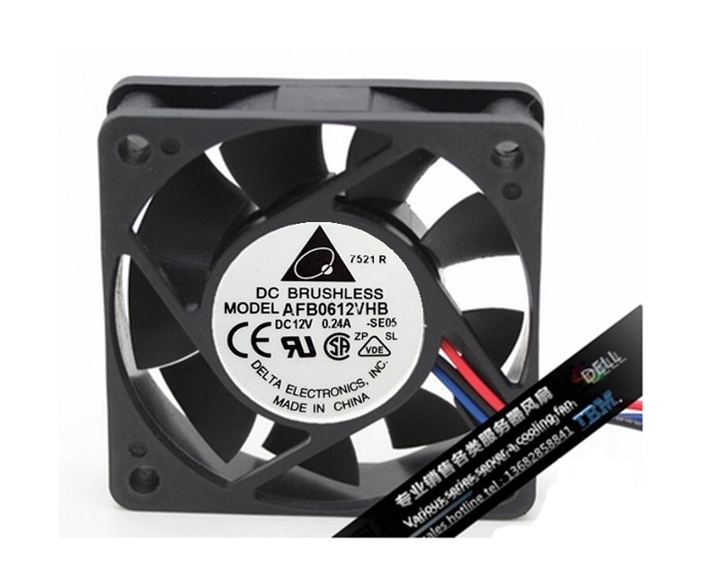 原装正品 台达 6015 6CM/厘米 AFB0612VHB 12V 电脑 双滚珠 风扇