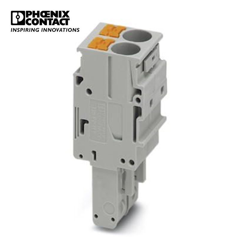 菲尼克斯 针式插头2位接线端子灰色插头 - PP-H 6/ 2-3061570-50