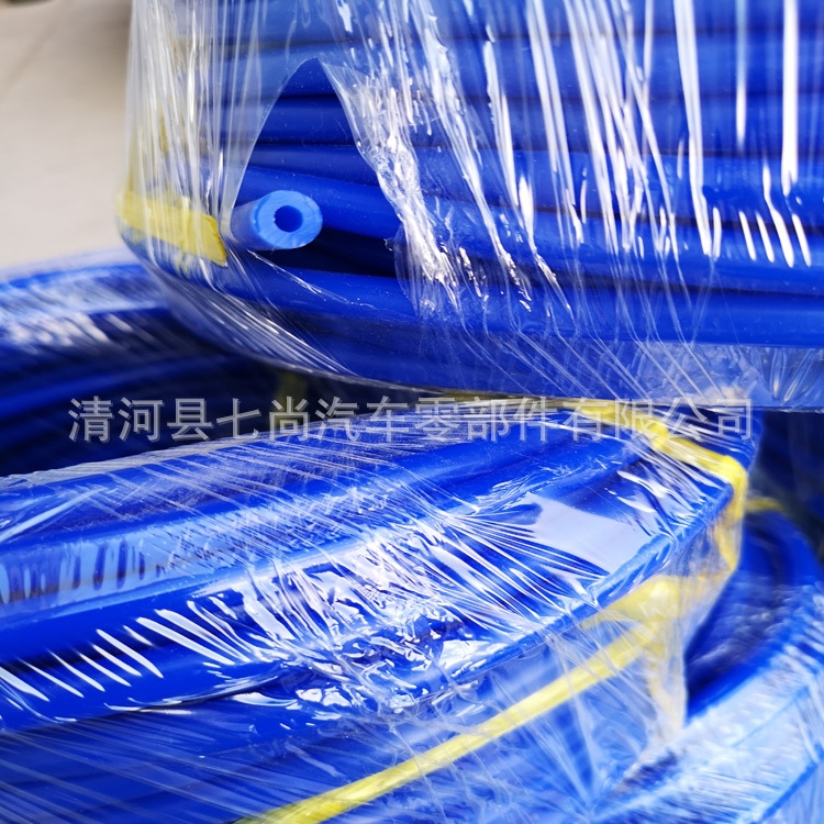 厂家批发蓝色汽车真空硅胶软管4*9挤出暖风水管改装阀进排废气管