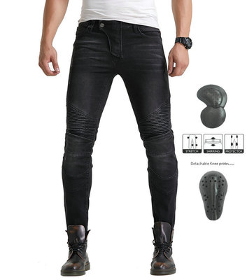 Pantalones vaqueros de la motocicleta de los hombres de la motocicleta directa de la fábrica pantalones casuales delgados pantalones de carreras pantalones de Harley resistentes a la caída