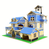 Вилла, деревянная интеллектуальная игрушка для взрослых, трехмерная головоломка, DIY, в 3d формате