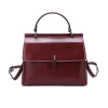 Capacious one-shoulder bag, genuine leather