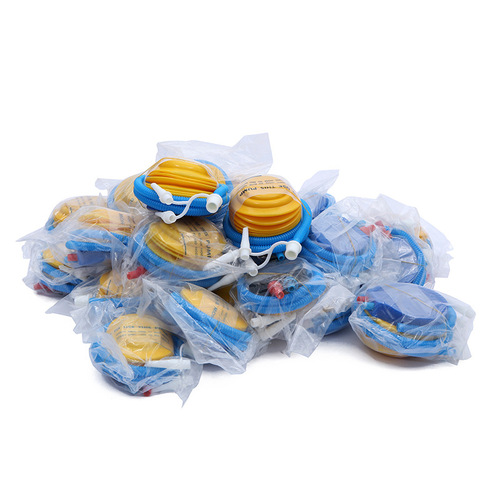 Manufacturer wholesale foot pump, balloon aluminum film ball inflatable, small simple plastic mini inflatable pump