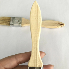 Rough & Smooth BBQ Gourmet: Value-Packed Pork-Bristle Wooden-Handle Grill Brush with Practical Oil-Applying Function – AT6337