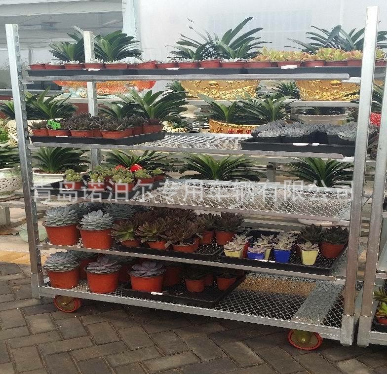 新款2019苗圃育苗车 多层可移动园林手推工具车周转车