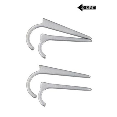 Factory wholesale PPR water pipe hooks, clips, and nails, 4/6 inch PVC steel hooks, wall nails, water pipe fittings