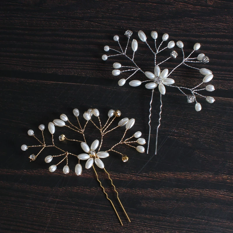 Китайская шпилька для волос жемчужина, аксессуар для волос невесты, handmade шпилька, европейский стиль