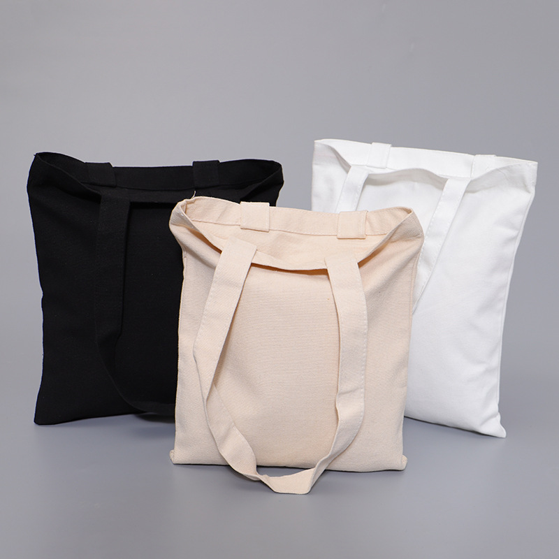 现货批发空白帆布袋学生女单肩手提袋创意广告购物服装袋定logo